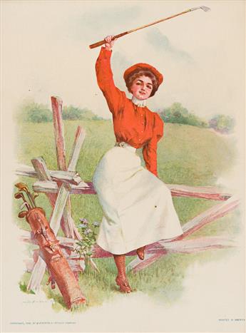 MAUD HUMPHREY (1868-1940) The Golf Girl. [GRAPHICS / GOLF]